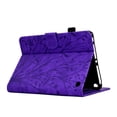thumbnail image 5 of SaniMore Case for Amazon Fire HD 8 & 8 Plus (12th/10th Generation, 2022/2020), PU leather Embossed Tree Auto Sleep/Wake Pen Holder Card Slots Anti-slip Strip Flip Folio Wallet Business Cover, Purple, 5 of 9