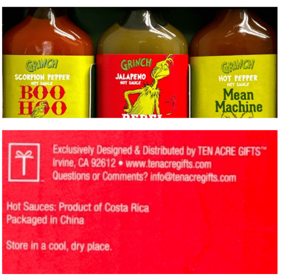 Grinch Mean Machine 3-Piece Hot Sauce Set