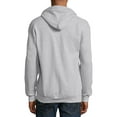 thumbnail image 2 of Hanes Men's and Big Men's Ecosmart Fleece Full Zip Hooded Jacket, up to Size 3XL, 2 of 6
