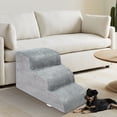 thumbnail image 3 of Dog Stairs for Small Dogs - High Density Foam Dog Ramp, Extra Wide Pet Steps with Non-Slip Bottom for High Beds, Couche and Sofa, Best for Dogs, 3 of 8