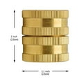 thumbnail image 3 of FNGZ Tools Series, Female to Female Double Female Faucet Fitting Double Water Hosetwo Way Female Female Connector Solid Brass Garden Hose Connector, 2X Garden Hose Connectors, 3 of 4