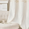 thumbnail image 4 of EGNMCR Home Decor, Room Decor, Wall Decor Openwork Embroidered Curtains Semi Shade Curtains Polyester Curtains Decorative Curtains Through The Rod Models Curtains 1 Pcs Pack polyester curtains, 4 of 5