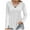 White, variant on WREESH Womens Fashion Slim Blouses Lightweight Breathable Shirts V Neck Solid Color Pullover Long Sleeve Tops Button Casual T-Shirt Top Blouse Green