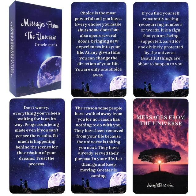 Gzxinke Mensajes Del Universo Tarjetas De Oráculo Amor Finanzas Carrera Consejo Espiritual Oracle Deck Te Ayuda A Encontrar Fuerza Cuando Estás Deprimido