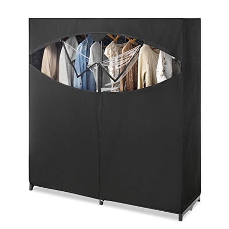 Whitmor 60-Inch Portable Closet - Extra Wide Clothing Storage With Zipper Cover