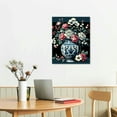 thumbnail image 3 of Nawypu Chinoiserie Art Print Ginger Jar Blue White Porcelain China Ming Vase Wall Art Canvas Painting Poster Floral Decor No Frame, 3 of 5