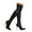 Black, variant on UngA Boots for Women Leather Boots Platform Boots for Women Square Toe Block Heeled Boots Black,8.5