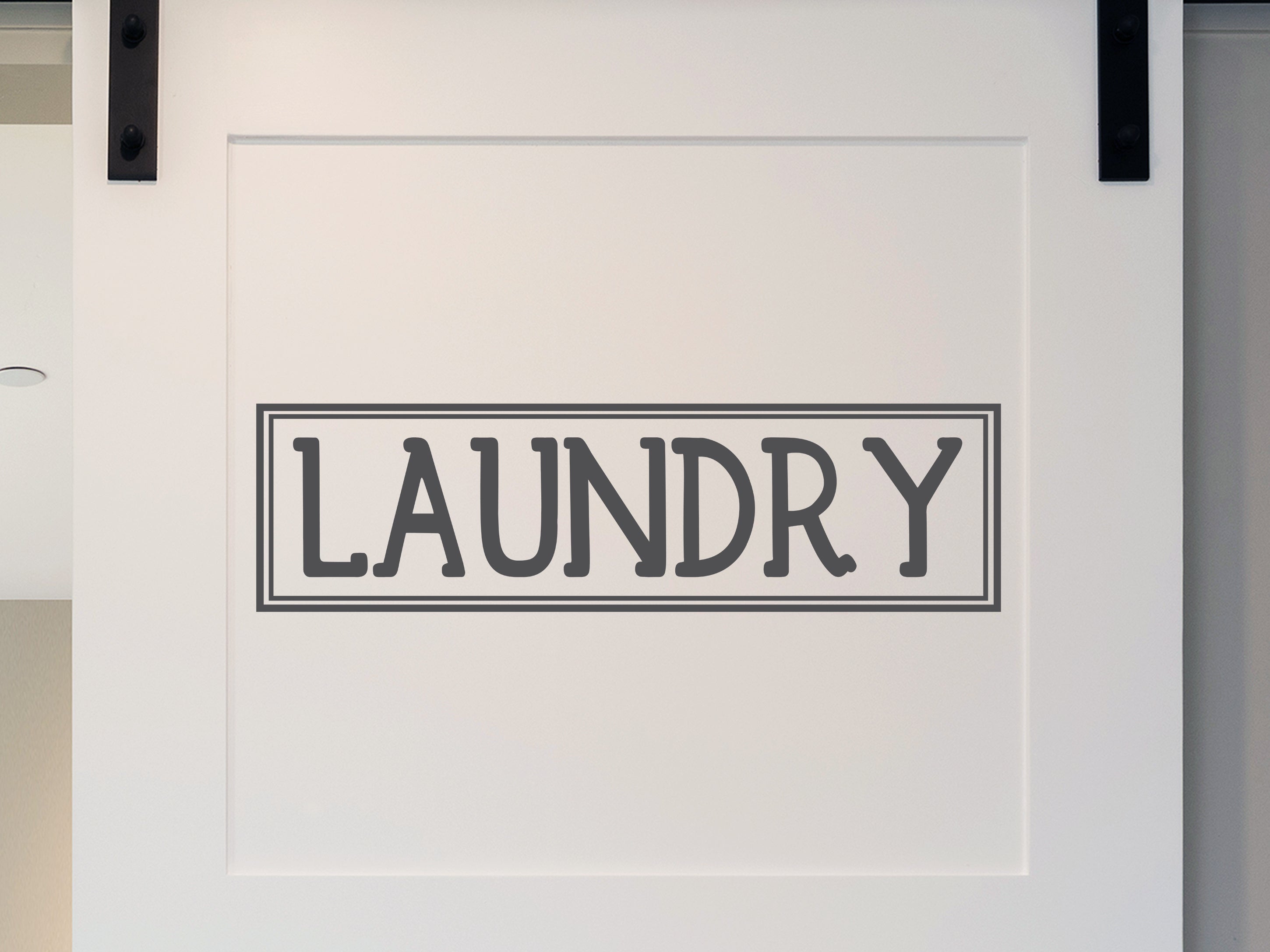 Laundry Plaque Laundry Room Door Decal