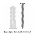 thumbnail image 6 of Roman Rod Bracket, Silver, Adjustable Curtain Rod Brackets Wall Mounted Metal Single Rod Holder Black, 6 of 7