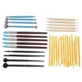 thumbnail image 4 of Kit de herramientas portátiles para esculpir arcilla Sailing 33 Uds con bolígrafo de silicona y bolsa de almacenamiento, 4 of 12