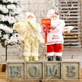 thumbnail image 2 of yeacher 11.81-Inch Festive Santa Claus Figurine for Christmas Decor - Multicolor, Soft Cloth & Plastic, Ideal for Home, Restaurant, and Holiday Parties, 2 of 3