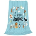 thumbnail image 2 of Sikiie Let's Go on an Adventure Ultra-Soft Micro flannel Blanket Luxury All Seasons Warm Blanket for Bedding Sofa and Travel (4 sizes)-80"x60", 2 of 7