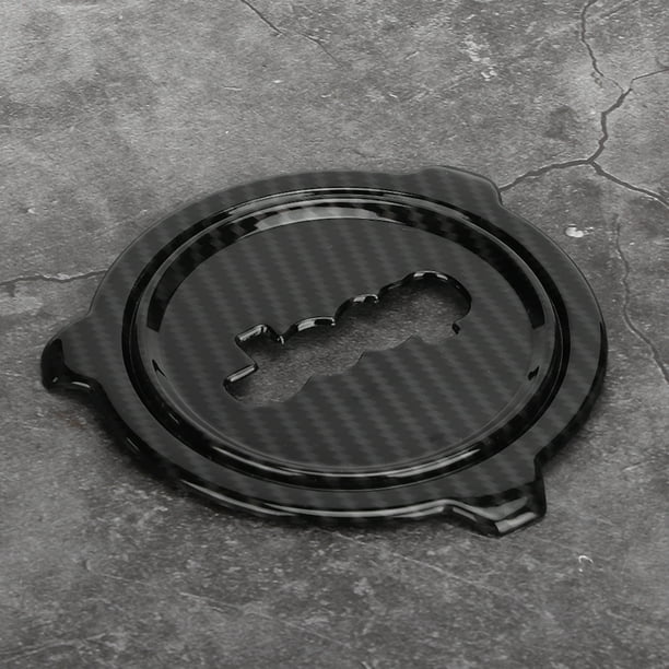 Cubierta central del volante, textura de fibra de carbono para automóvil, moldura central del volante de fibra de carbono, accesorio para automóvil, integración perfecta