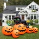 thumbnail image 5 of Calabaza inflable de Halloween de 4.9 ft, decoración al aire libre, decoración de patio iluminada, 5 calabazas con gato negro de bruja, luces LED integradas para balcón, hogar, fiesta, césped, patio,, 5 of 5