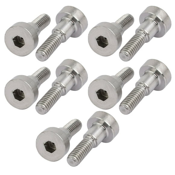 Unique Bargains 10pcs 304 Stainless Steel Shoulder Bolt 5mm Shoulder Dia 5mm Shoulder Length M4 Thread