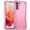 Pink, variant on Heavy Duty Armor Case for Samsung Galaxy S23, Rugged Military Grade Dual-Layers Soft Silicone Shockproof Anti-Scratches Thin Fit Cover with Anti-Slip Strips Screen Lens Protection Case,Pink