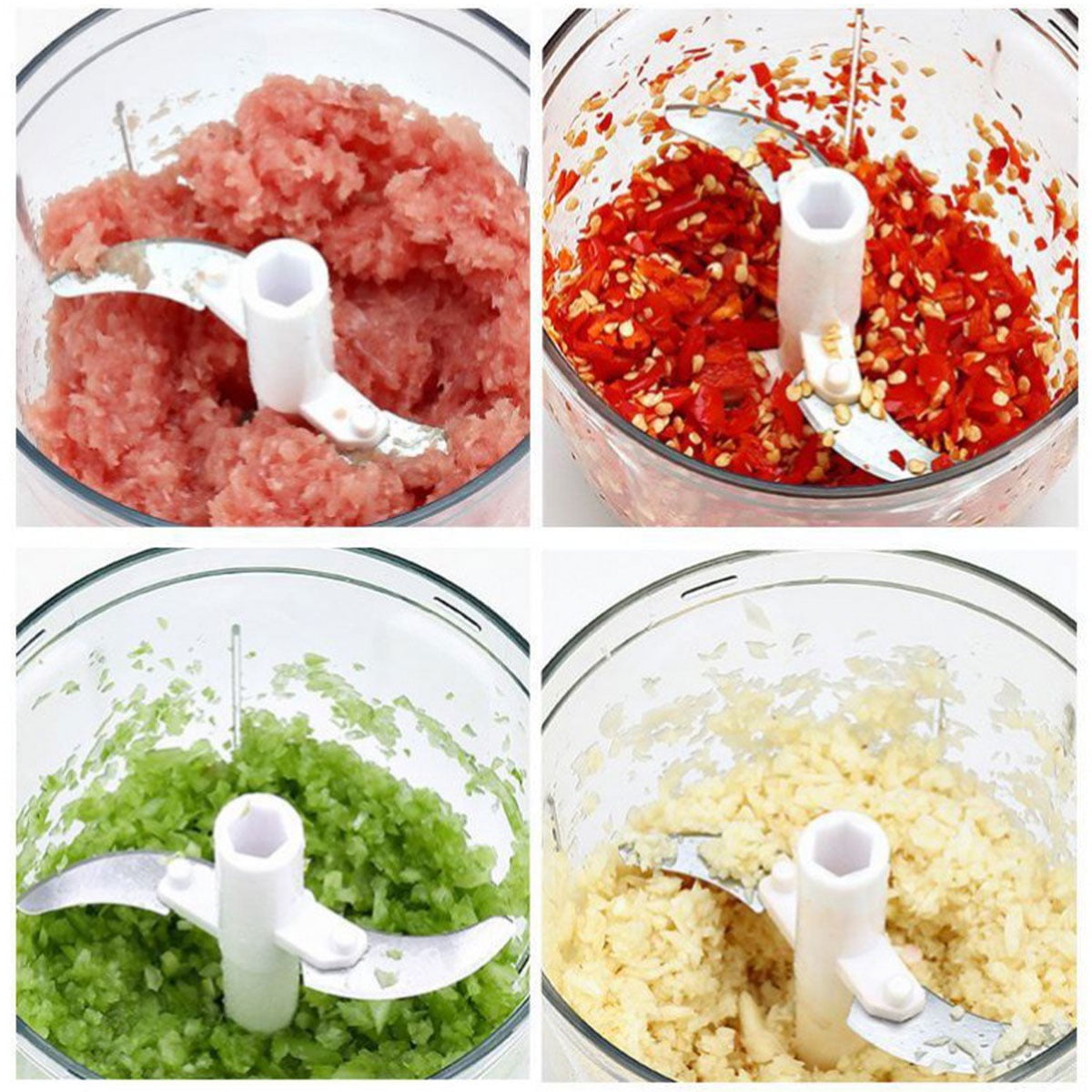  Garlic Chopper, Manual Food Chopper Vegetable Cutter, Chopper  Hand String Vegetable Chopper Onions Cutter for Vegetable Fruits Nuts  Durable Pepper Nuts Ginger Tomato etc. (500ml Green): Home & Kitchen