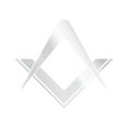 thumbnail image 1 of Freemasonry Sticker Decal Die Cut - Self Adhesive Vinyl - Weatherproof - Made in USA - Many Color and Sizes - freemasons masonic square and compass, 1 of 6