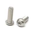 thumbnail image 3 of Bybiment 10 Pcs M10 30mm Thread Pitch 1.5 mm Steel 304 Hex Button Cap Screws Bolts Kit, 3 of 4
