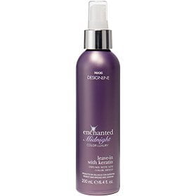 Enchanted Midnight Leave-In Conditioner, 6 oz - DESIGNLINE - Hair Spray Treatment Fortified with Keratin to Restore Proteins Lost to Chemical and Environmental (Best Protein Conditioner For Damaged Hair)