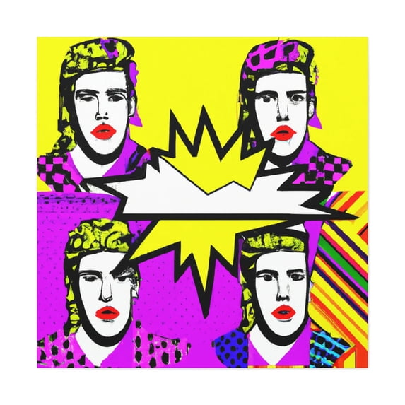 Vibrant Electric Brilliance - Canvas