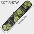 thumbnail image 3 of Yayeee Double Oven Mitt Kitchen Heat Resistant Baking 35" x7" Quilted Glove, Green Flowers, 3 of 6