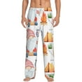 thumbnail image 2 of Goofa Gnome Camping Printed Soft Pajama Pants for Men, Wide Leg Comfy Casual Lounge Yoga Pants-Small, 2 of 9