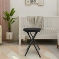 thumbnail image 7 of PENIKOKO Black Polyester Round Chair Cover with Elastic Seat Protector for Dining Room, Office, Home Use - 1 Pc, 7 of 7