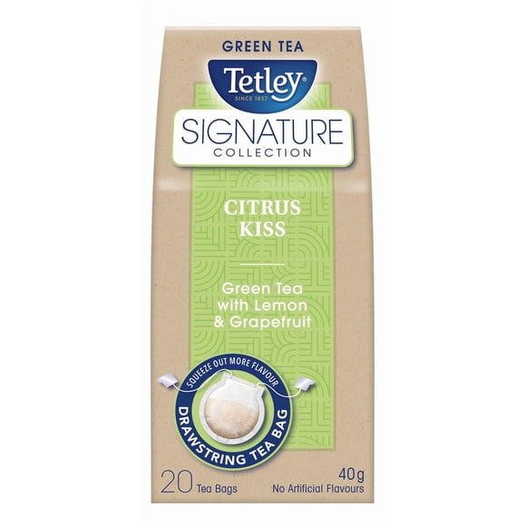 Tetley Signature Collection Citrus Kiss Green Tea with Lemon & Grapefruit