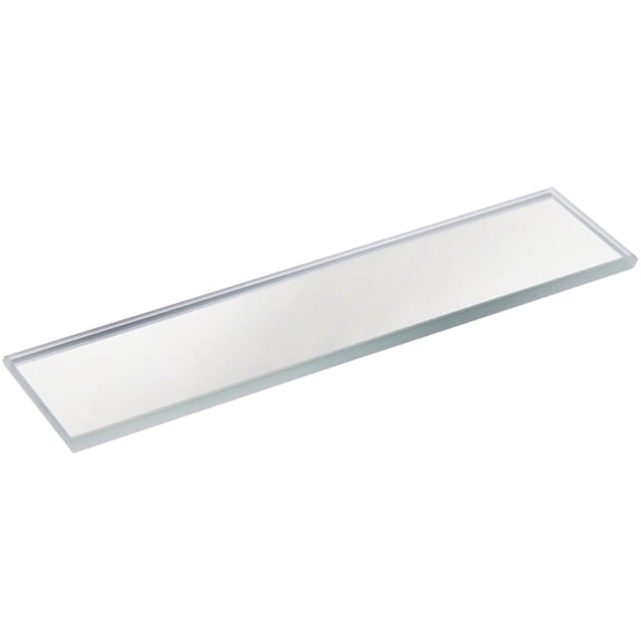 Plymor 1" x 4" Rectangle, 3mm Thick Non-Beveled Glass Mirror, Pack of 6