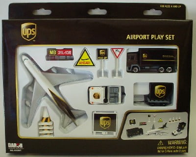 Daron UPS Airport 12 Piece Model Play Set 