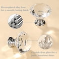 Crystal Cabinet Knobs 30 Pack, 1-3/16 inch Drawer Knobs for Dresser ...