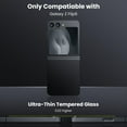 thumbnail image 2 of for Samsung Galaxy Z Flip 7 Tempered Glass Camera Lens Protector, Luxury Slim Fit Anti-Scrach Anti-Fingerprint Anti-drop Dust-proof Lens Film for Samsung Galaxy Z Flip 7, Black, 2 of 5