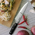 thumbnail image 2 of Hecef Juego de cuchillos de cocina con bloque, 6 piezas de acero inoxidable con alto contenido de carbono, cuchillo de pelar para pan de chef, 2 of 7