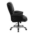 thumbnail image 2 of Flash Furniture High Back Black LeatherSoft OverStuffed Executive Swivel Ergonomic Office Chair with Fully Upholstered Arms, 2 of 7