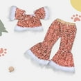 thumbnail image 2 of Kids Girl's Two Piece Outfits Girls' Sequin Suit Princess Pageant Top + Glitter Birthday Party Long Leg Flare Pants Cute Kids Outfit Set for 2-3 Years, 2 of 3