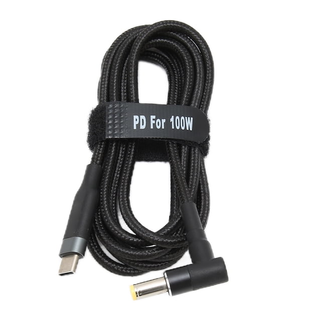 Cargador USBC, Cable de carga para computadora portátil Cable de alimentación de CC Cable de carga de CC Impulsado por rendimiento