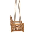 thumbnail image 4 of Teak Wood Lutyens Triple Outdoor Patio Swing, 4 of 5