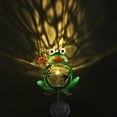 thumbnail image 5 of Solar Garden Lights Frog Garden Outdoor Decorations Solar Lights Waterproof Crackle Glass Globe Metal Garden Stake Lights Warm White for Patio, Path, Yard, Lawn, 5 of 9