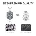 thumbnail image 3 of Collar CEKAMA Knights Templar Cross Joshua 1:9 en plata de ley, 3 of 7