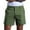 Green, variant on ZRGHAOYLQ Mens Cottoin Linen Workout Shorts Button Waist High Stretch Comfort Training Shorts Summer Lightweight Plus Size Running Shorts