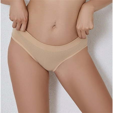 

SHUDAGENG Womens Underwear COTTON Solid Panties for Women Briefs New Arrivals Comfy Hipster Seamless Underwear [Buy 2 Get 3] As shown Xl