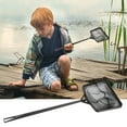 thumbnail image 3 of mtvxesu Fish Net for Fish Tank, 10''x 3.9'' Swimming Pool Net MiniBlade Rake Net Skimmer Leaf Cleaning Tool for Swimming Pool Cleaner Supplies Fish Net Aquarium Under $10, 3 of 9