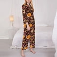 thumbnail image 3 of Balery Woodland Creatures Floral Conjunto de Pijama con Estampado para Mujer, Conjunto de Dos Piezas con Manga Larga, Ropa de Dormir Suave con Bolsillos, Pijamas Cómodos-X-Large, 3 of 7