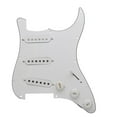 thumbnail image 3 of Guitar Pickguard, Five Way Switch, Professional Vintage Metal Pickup Bridge Set, SSS white, 3 of 9