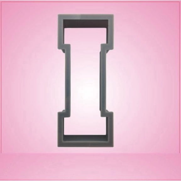 Varsity Letter I Cookie Cutter 3 inch (plastic)
