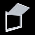 thumbnail image 4 of Fits 20x12 Duct Opening | Aluminum Eggcrate Return Air Filter Grille | Low Noise & High Air Flow, Rust Proof Vent Cover Grill for Sidewall & Ceiling | White | Outer Dimensions: 22 1/4"W X 14 1/4"H, 4 of 9