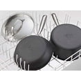 thumbnail image 5 of Lagostina Nera Hard Anodized Nonstick 5-Quart Casserole with Hammered Stainless Steel Lid, Gray, 5 of 5