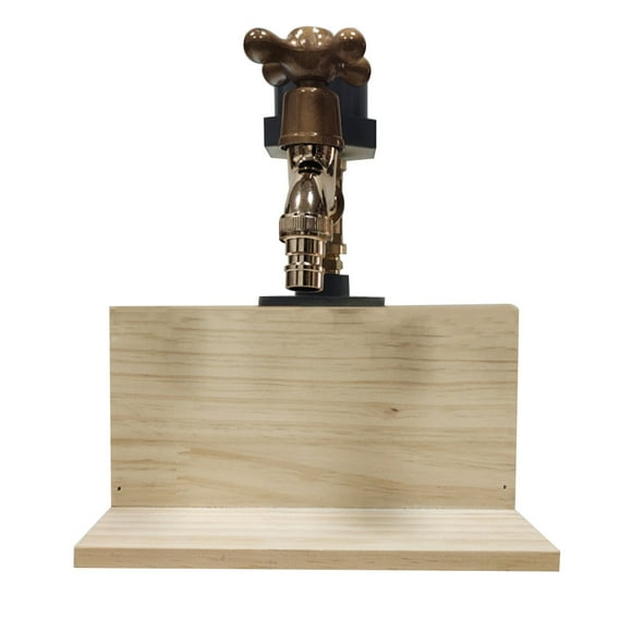 ESTONE Wooden Base Wine Dispenser Single/Double/Three Faucet Whiskey Decanter Liquor Alcohol Whiskey Wood Dispenser Faucet