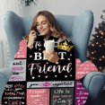 thumbnail image 3 of Friend Blanket Friend Gifts for Women,Unique Friendship Throws and Blankets Flannel Friend Birthday Gifts for Women Bestie Friends Female Soul Sister 50"x40", 3 of 5